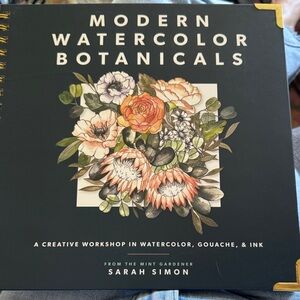 Modern Watercolor Botanicals by Sarah Simon - Floral Art Book